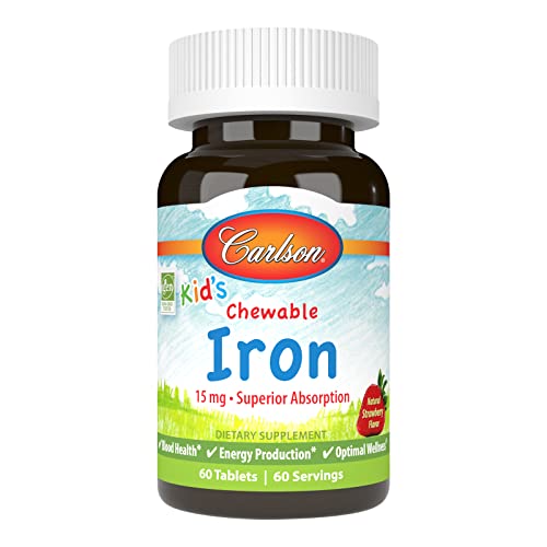 Carlson - Kid's Chewable Iron, 60 Tablets