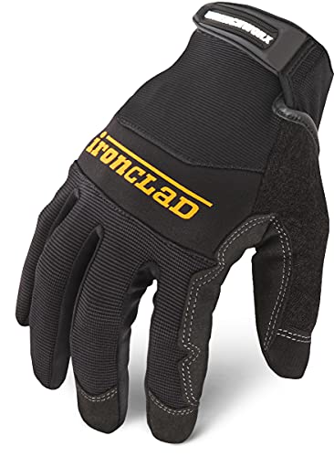 Ironclad Men's Gen 2 Work Gloves, Black, Large