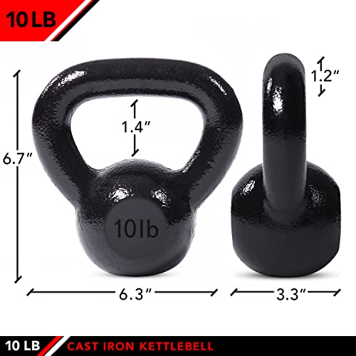 JFIT Kettlebell Weights - 5-60lbs Options for Ballistic Exercise, Core Strength, Functional Fitness, Weight Training