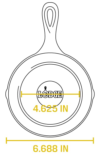 Preseasoned Cast Iron Skillet - 6.5 Inch