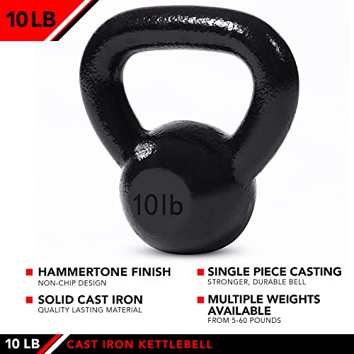 JFIT Kettlebell Weights - 5-60lbs Options for Ballistic Exercise, Core Strength, Functional Fitness, Weight Training