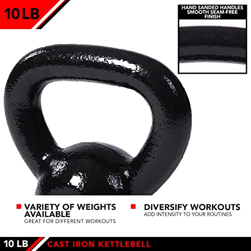 JFIT Kettlebell Weights - 5-60lbs Options for Ballistic Exercise, Core Strength, Functional Fitness, Weight Training