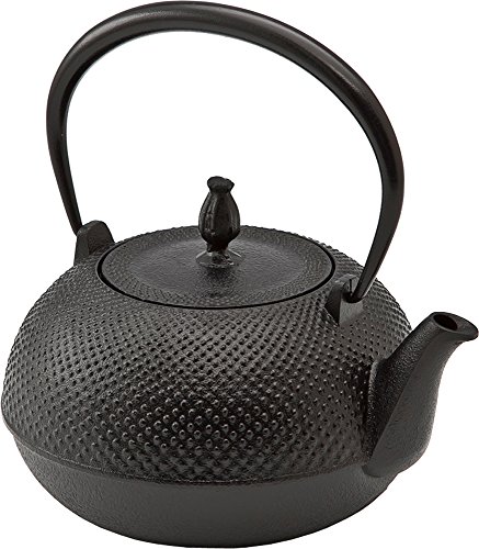 Ikenaga Iron Works Nambu Iron Pot, 1.4 L., Induction & Gas Compatible, Iron Supplement
