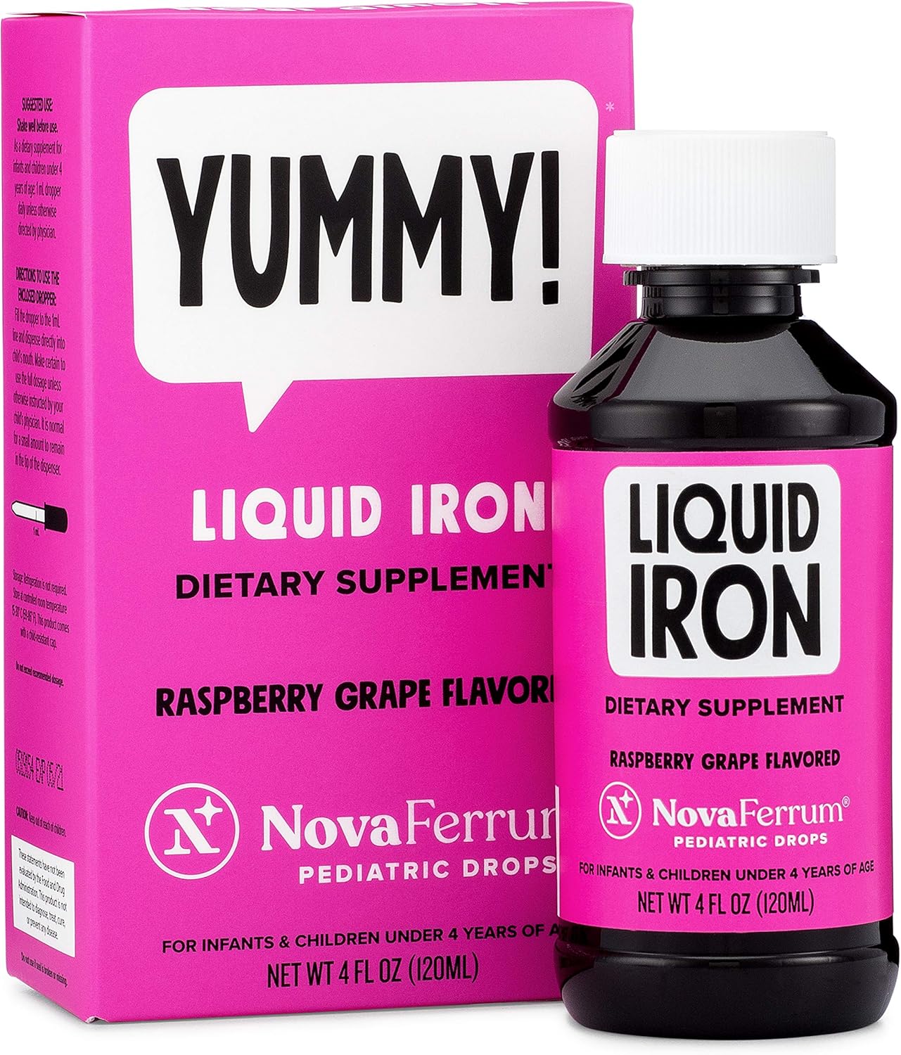Pediatric Drops Liquid Iron Supplement for Infants and Toddlers